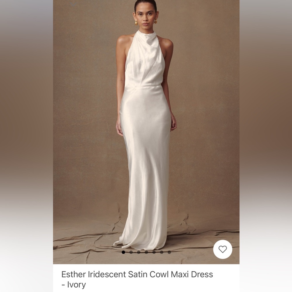 NWT MESHKI satin cowl maxi dress XS